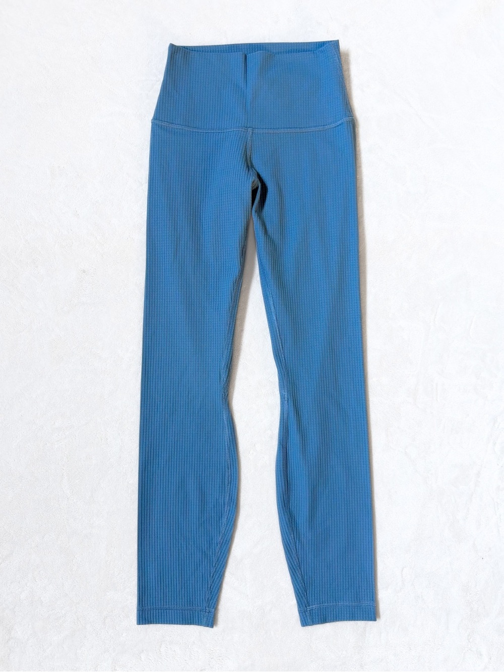 NWT Lululemon High-Rise Yoga Tight 25” Grid Texture – Utility Blue – Size 4